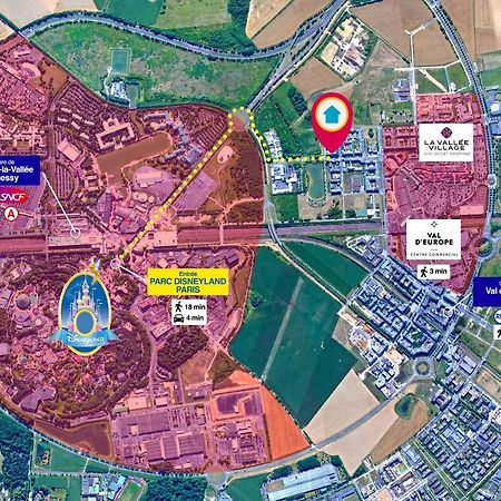 Disneyland-Paris, 8Pers, Wifi, Netflix, 2 Parkings Serris Kültér fotó